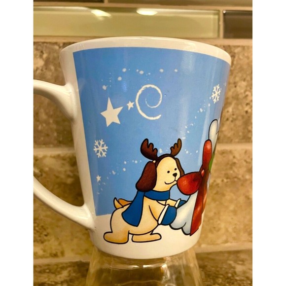 TB Toy Trading Co Reindeer Dog Mug Collectible Christmas Cup Coffee Vintage - Picture 2 of 7